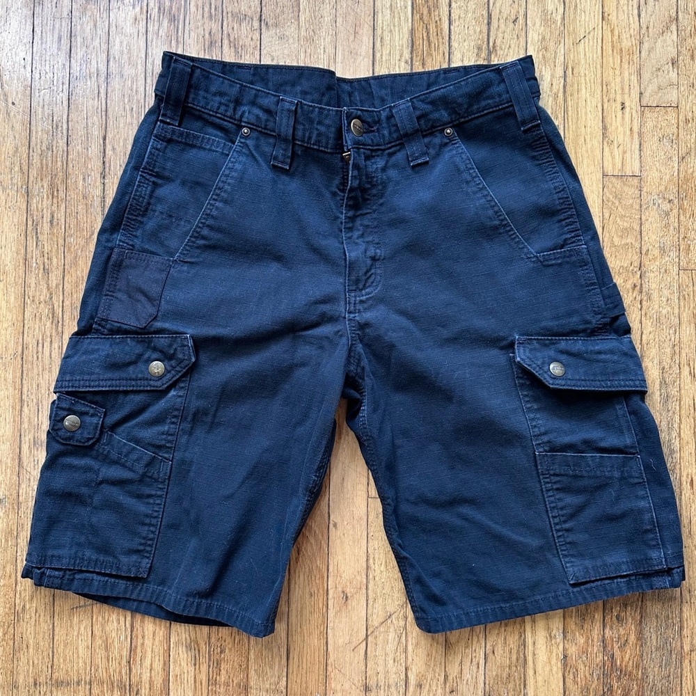 Vintage black y2k carhartt carpenter cargo shorts